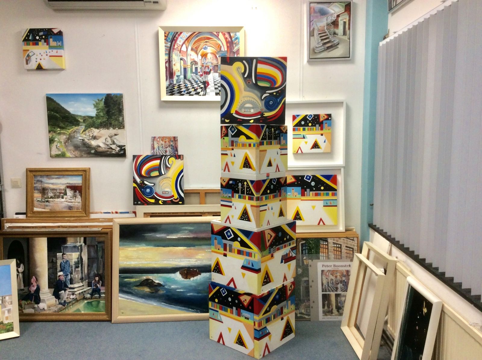 Peter Boonstra kunstschilder Almere Atelier 2017 De Paal